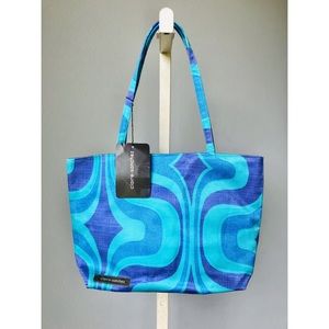 NWT Claire Sanchez Bright Blue Geo Boutique Purse